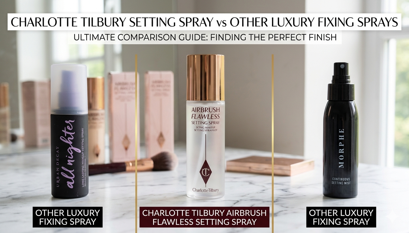 Charlotte Tilbury Setting Spray vs Other Luxury Fixing Sprays: What Makes It Different?